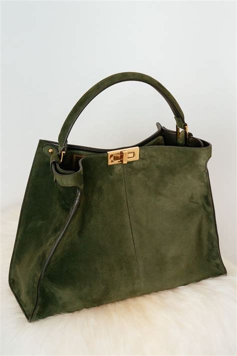 fendi peekaboo mini green|fendi peekaboo suede.